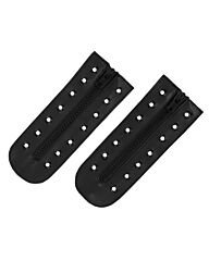 Speed zippers 7 rings kunstleder zwart