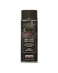 Fosco spuitbus legerverf 400ml Dark Brown