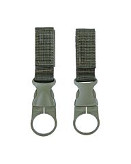 101inc Molle water bottle ring 2-pack groen