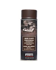 Fosco spuitbus legerverf 400ml Flat brown (mat)