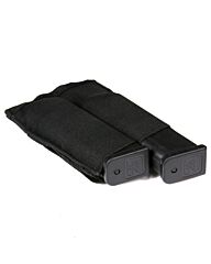 101inc Double Elastic pistol mag pouch zwart