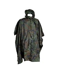Fosco poncho woodland camo