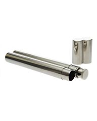 Zakfles sigaarkoker zilver/chrome