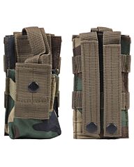 101inc Molle pouch Radio Utility G woodland camo