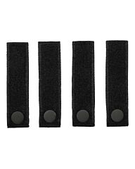 101inc MOLLE strap hook + loop 4 stuks zwart