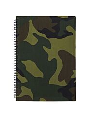 Notitieboek A4 woodland camo