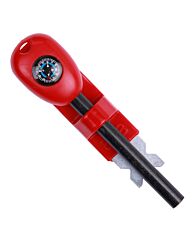 B.C.B. Grand Fireball Flint & Strike Firestarter + compass
