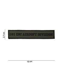 Embleem 3D PVC 101inc airsoft division tab groen