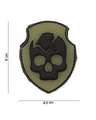 Embleem 3D PVC Ghost Skull 