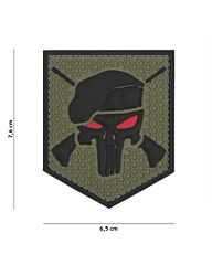 Embleem 3D PVC Commando Punisher Gro