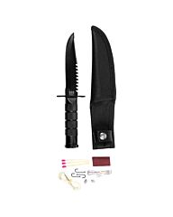 101inc Mini outdoor survival mes zwart