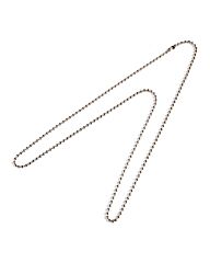 dog-tag ketting lang chroom