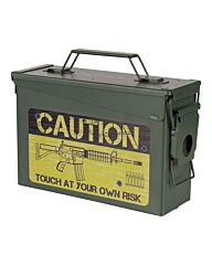 Munitiekist 30 Cal - Caution Risk