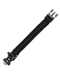 101inc Paracord survival bracelet 9inch zwart