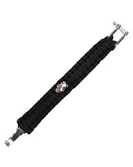 101inc Paracord Bracelet Skull 8inch zwart