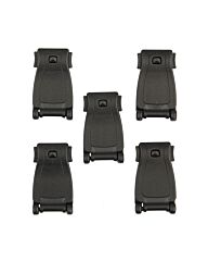 101inc Molle webbing clip 5-pack zwart