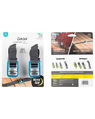Nite Ize CamJam Tie Down Spanband Grijs 182CM 2-Pack