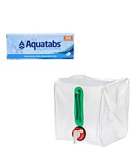 .SK1 Noodpakket Survivalkit Aquatabs + 10L Watertank met Kraan