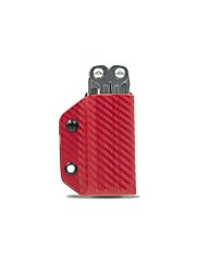 Clip & Carry Kydex Sheath CF-Red Leatherman Wingman/Sidekick/Rebar
