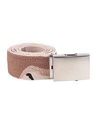 Tropenkoppel riem breed desert camo met schuifgesp