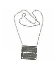 Dog-tags Dutch Army bedrukt met eigen tekst naar keuze