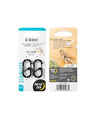 Nite Ize G-Series Karabijnhaak 2-Pack zwart #1