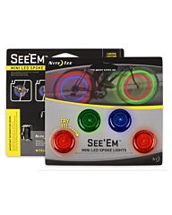 Nite Ize See'Em mini Spaaklamp Set Rood/Blauw/Groen
