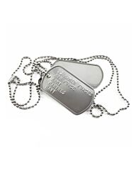 Dog-tags US Army bedrukt met eigen tekst naar keuze