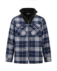 Life-Line Peter Gevoerd Flanel Fleece Vest Blue/Black Check