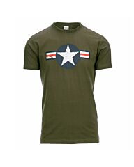 Fostex t-shirt USAF vintage legergroen