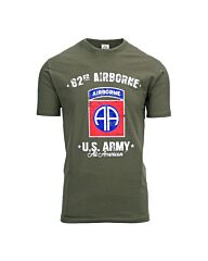 Fostex T-shirt US ARMY 82nd Airborne groen