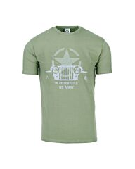 Fostex T-shirt Allied Star - Jeep Willy groen