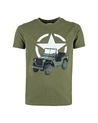 Fostex Kinder t-shirt Jeep Groen