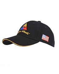 Fostex Baseball Cap 2nd Armored Division Zwart