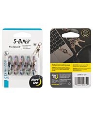 Nite Ize S-Biner Karabijnhaak Microlock 5-Pack Spectrum