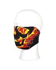 Biker Mask Neoprene half face flames
