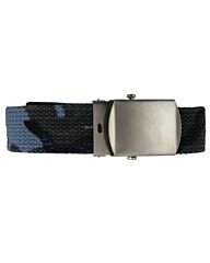 Tropenkoppel riem sky camo met schuifgesp