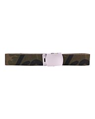 Tropenkoppel riem woodland camo met schuifgesp