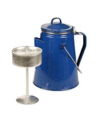 Fosco Emaille Koffie Percolator blauw