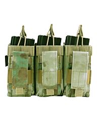 101inc Triple kangaroo M4 mag pouch ICC FG Groen