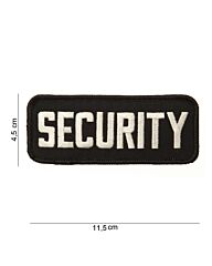 Embleem Security dun zwart