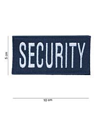 Embleem Security dik blauw