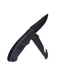 Fosco Bushcraft Zakmes zwart