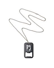 Dogtag/Flesopener Pow Mia zwart