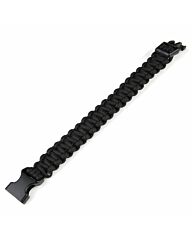 Paracord bracelet K2016B 8inch zwart