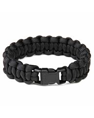 Paracord bracelet K2015 8inch zwart