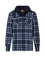 Life-Line Flores Gevoerd Fleece Vest/Jas Navy Check