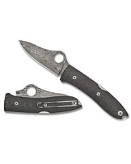 Spyderco Zakmes SpyOpera Carbon Fiber Damasteel PE Sprint Run