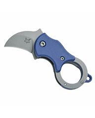 Fox Zakmes Mini-Ka Folding Blue w. Sandblasted Blade 