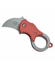 Fox Zakmes Mini-Ka Folding Red w. Sandblast Blade